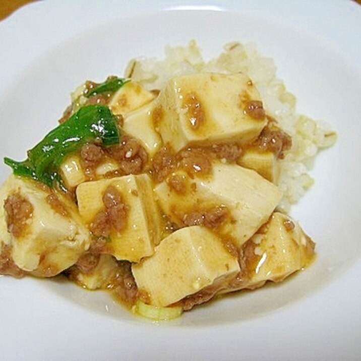 簡単！熱々　美味しいマーボ豆腐丼♪